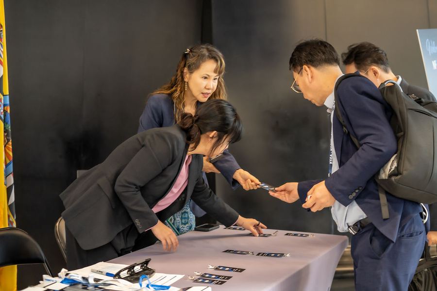 VIP registration at UKC reception